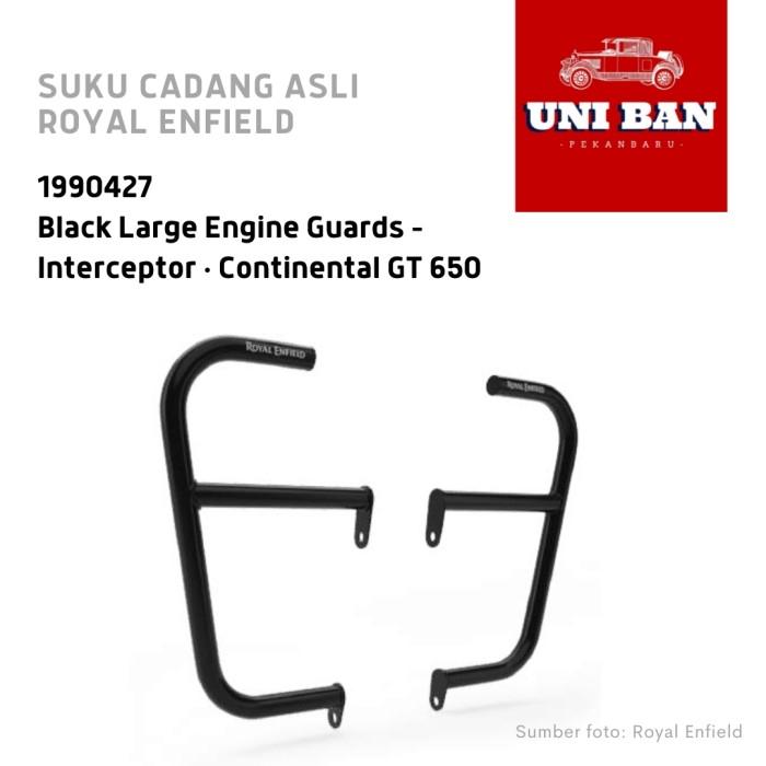 Black Large Engine Guard Interceptor 650 1990427 - Royal Enfield ASLI