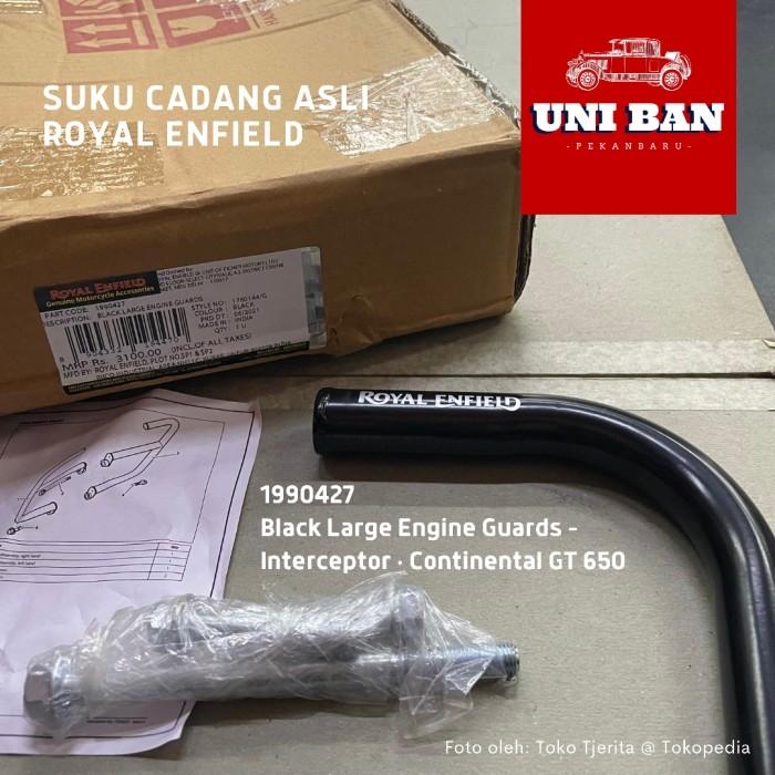 Black Large Engine Guard Interceptor 650 1990427 - Royal Enfield ASLI