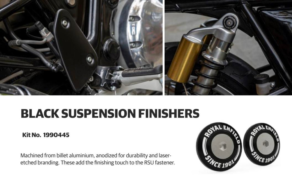 Black Suspension Finishers 1990445 Interceptor - Royal Enfield ASLI
