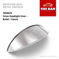 Silver Headlight Visor 1990625 Classic Bullet - Royal Enfield ASLI