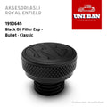 Black Oil Filler Cap 1990645 Classic Bullet - Royal Enfield ASLI