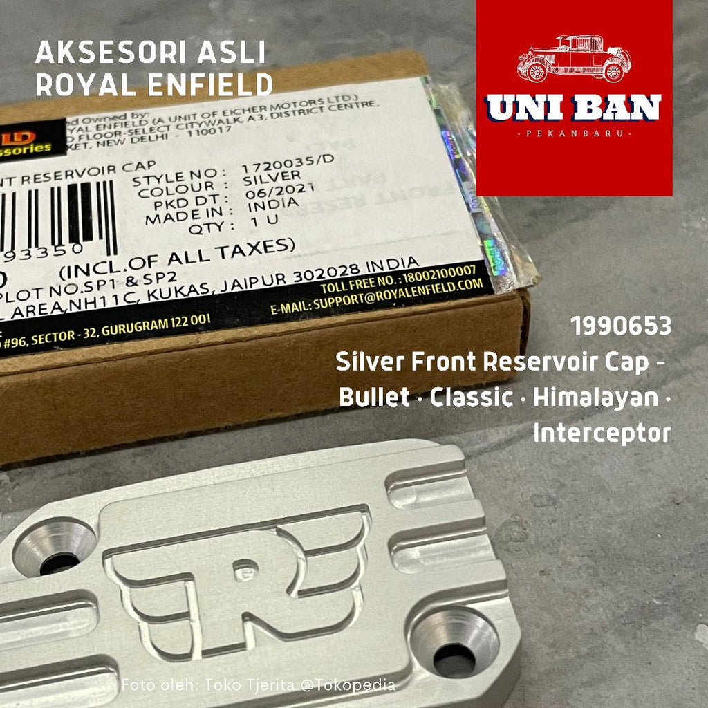 Silver Front Reservoir Cap 1990653 - Royal Enfield ASLI