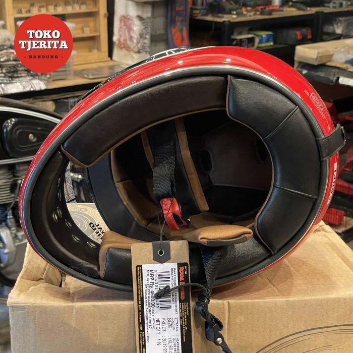 Helm Full Face Old Boy Gloss Red XL 60cm RRGHEN000042 - Royal Enfield Asli