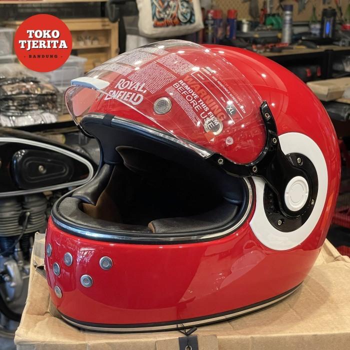 Helm Full Face Old Boy Gloss Red XL 60cm RRGHEN000042 - Royal Enfield Asli