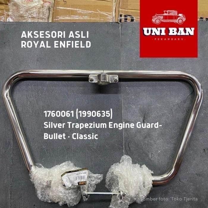 Silver Trapezium Engine Guard Bullet Classic 350 500 1990635 - Royal Enfield ASLI