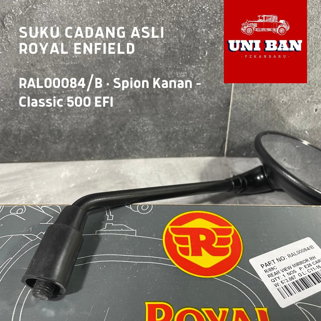 Spion Hitam Classic 500 Bullet Classic Reborn 350 RAL00084 (Kanan) atau RAL00085 (Kiri) - Royal Enfield ASLI