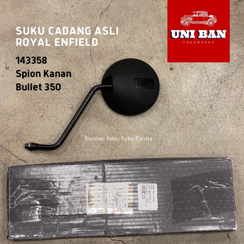 Spion Bullet 350 143358 kanan atau 143357 Kiri - Royal Enfield ASLI