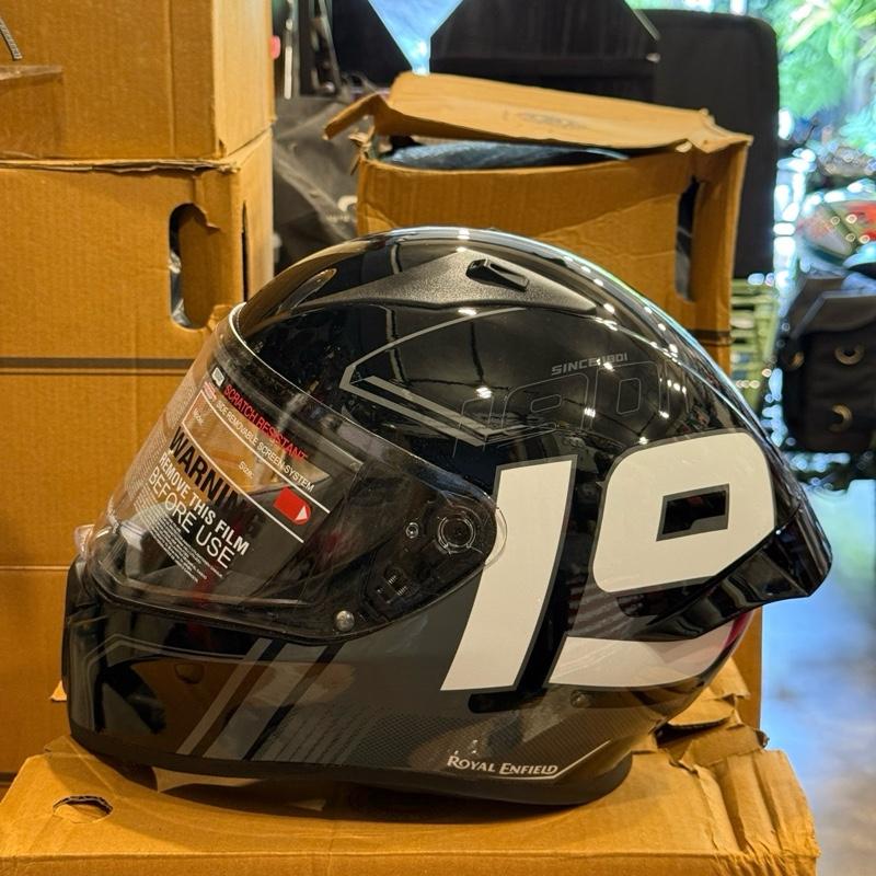 Helm Roadster Full Face 1901 XL BESAR Hitam Kilap RRGHEA240657 - Royal Enfield ASLI