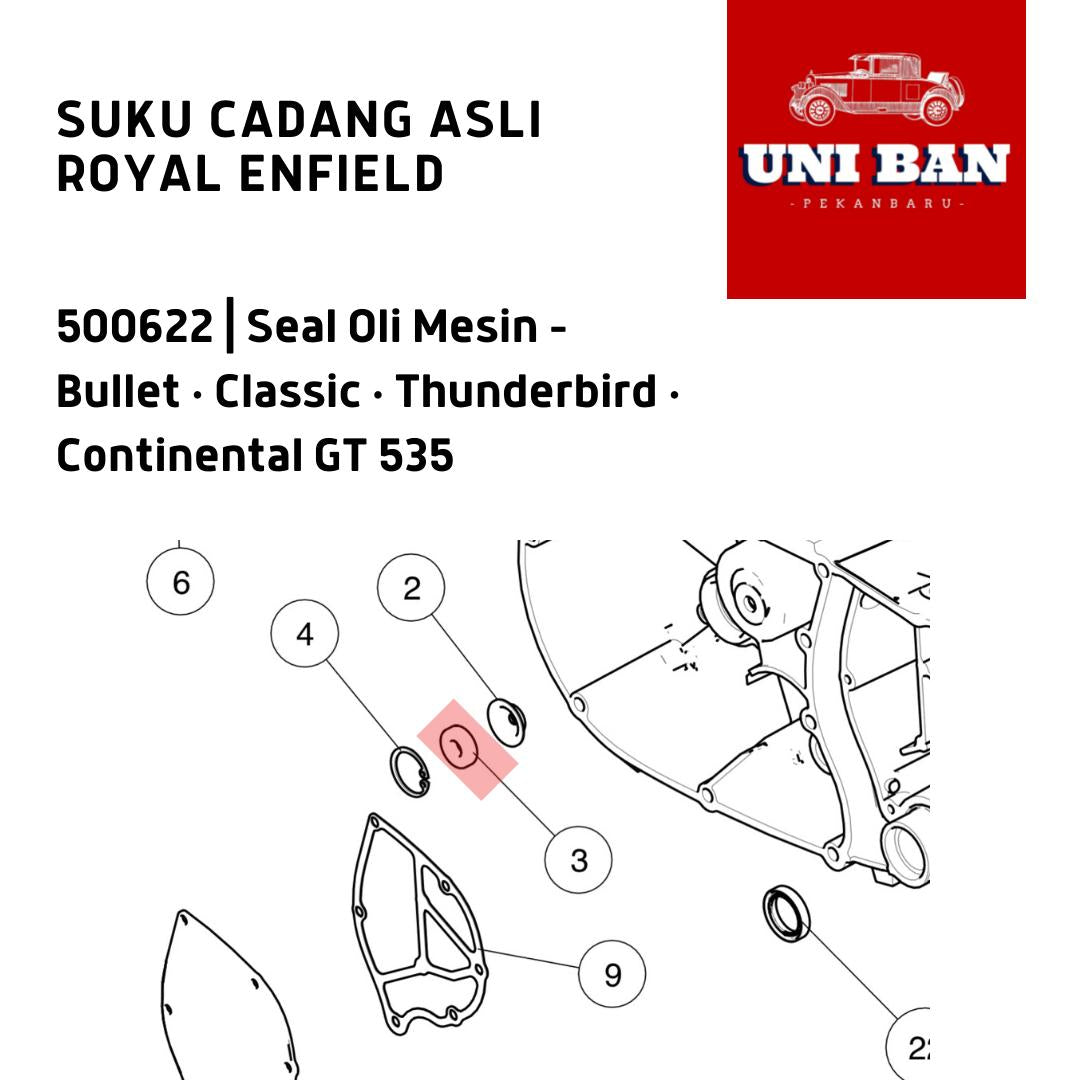 Seal Oli Mesin 500622 Classic Bullet - Royal Enfield ASLI
