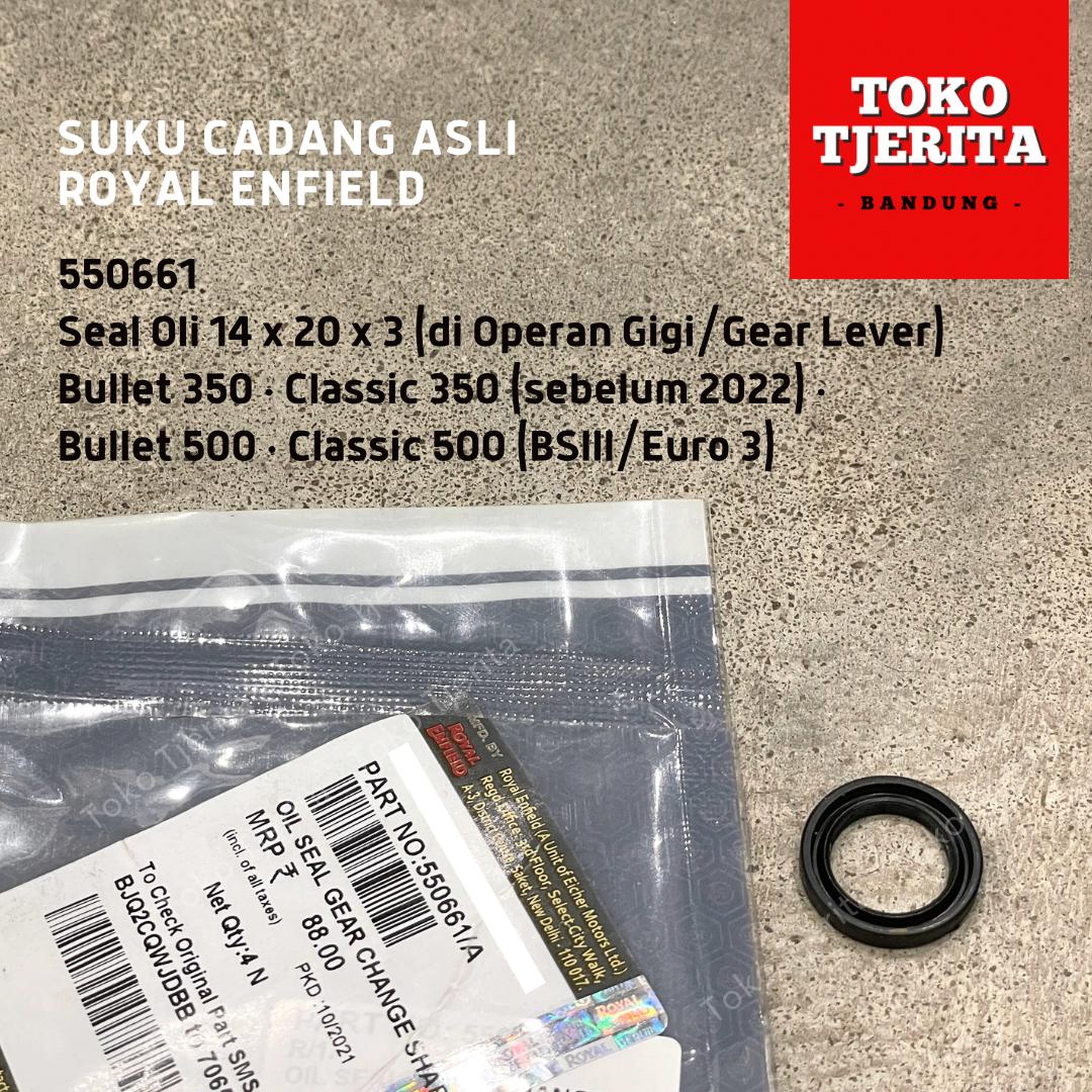 Seal Oli Operan Gigi Classic 500 Euro 3 550661 - Royal Enfield ASLI