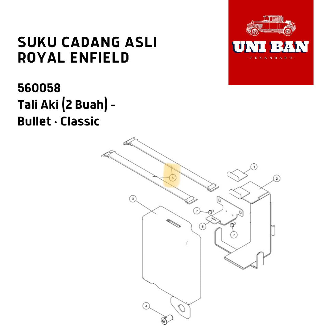 Tali Aki (2 Buah) Bullet Classic 560058 - Royal Enfield ASLI