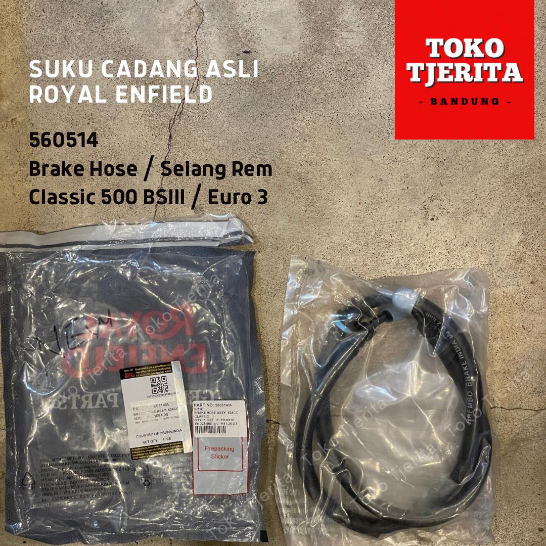 Selang Rem Classic 500 Euro 3 Kaliper Tipe P 560514 - Royal Enfield