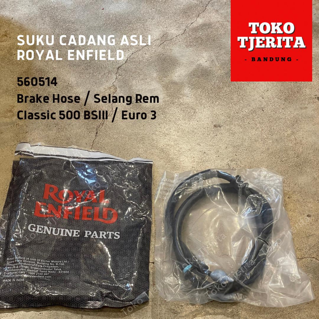 Selang Rem Classic 500 Euro 3 Kaliper Tipe P 560514 - Royal Enfield