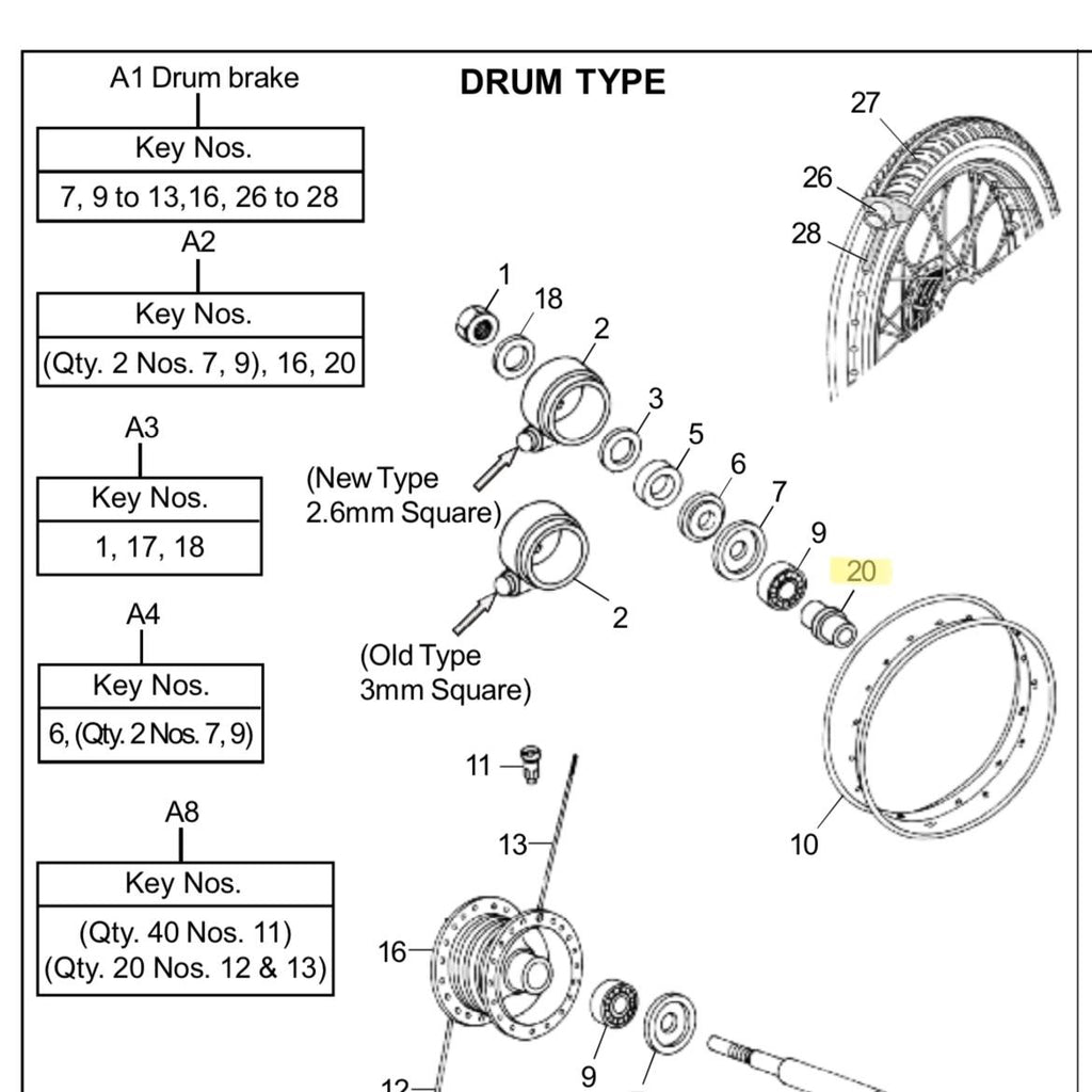 Spacer Roda Depan Cakram Bullet Classic 560521 - Royal Enfield ASLI