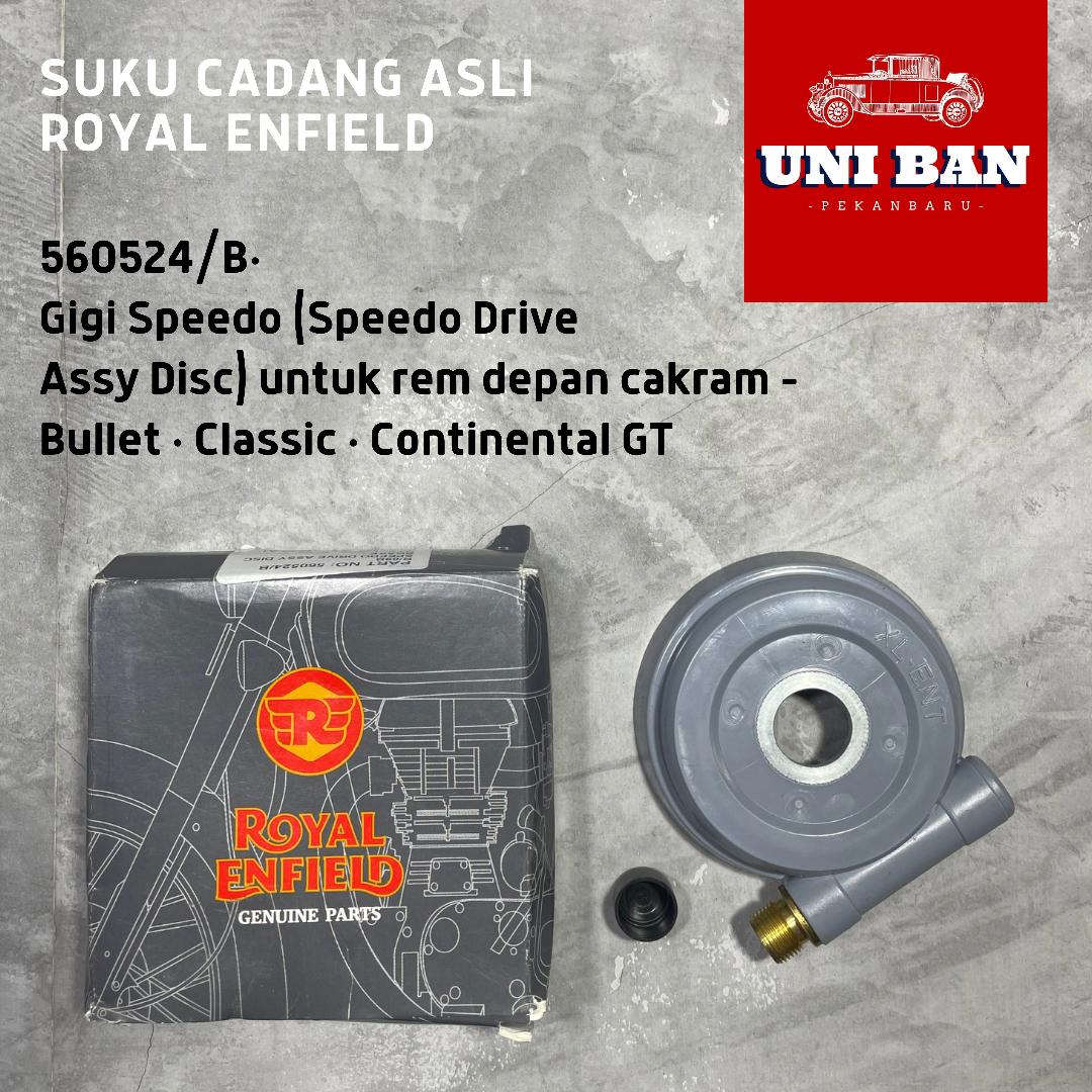 Gigi spido / Speedometer Drive / Gear 560524 Classic 350 500 - Royal Enfield ASLI (depan cakram)