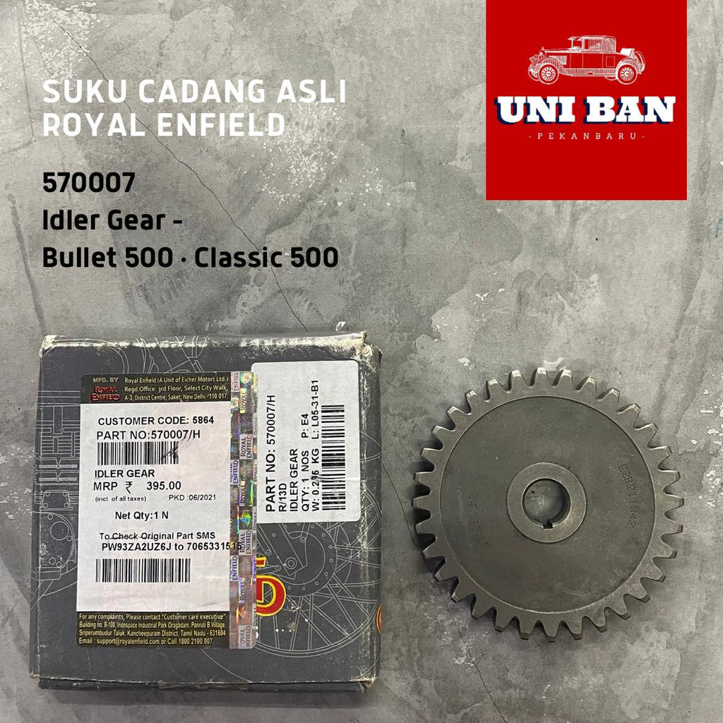Idler Gear 570007 Bullet Classic 500 - Royal Enfield ASLI
