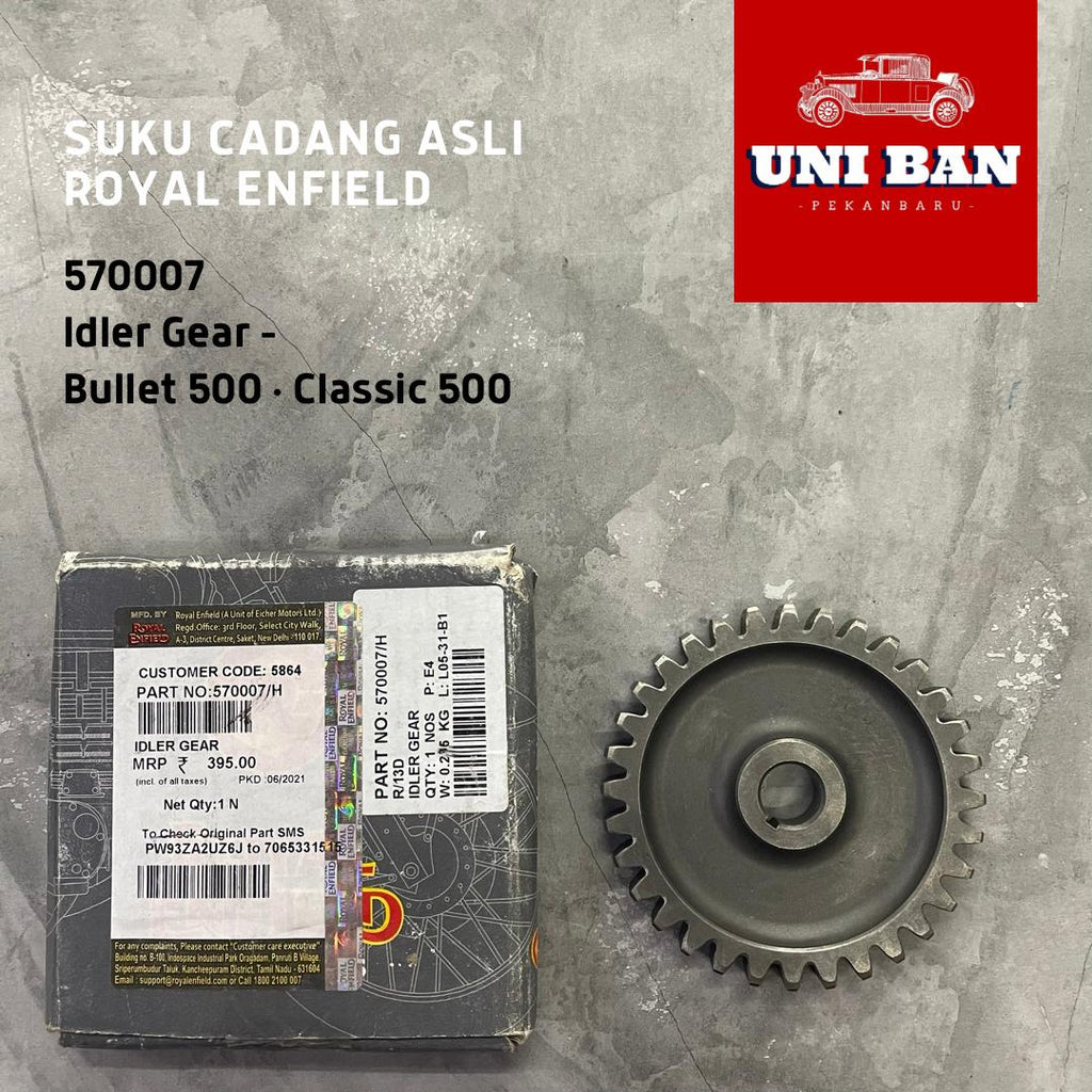 Idler Gear 570007 Bullet Classic 500 - Royal Enfield ASLI