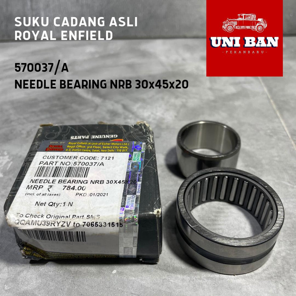 Needle Roller Bearing 30x45x20 Klaher Laher Royal Enfield 570037 ASLI