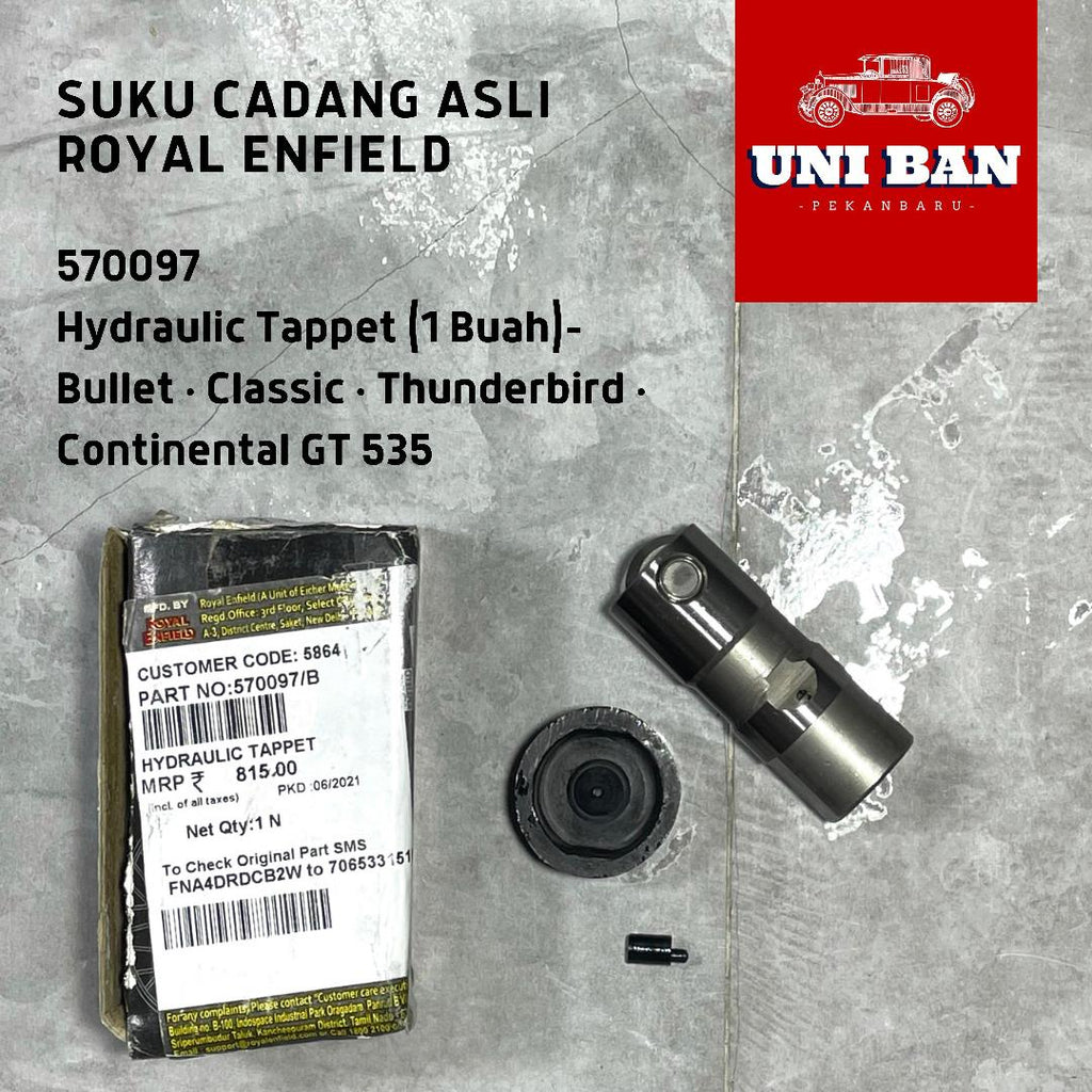 Hydraulic Tappet (1 Buah) Hidrolik Tappet 570097 - Royal Enfield ASLI