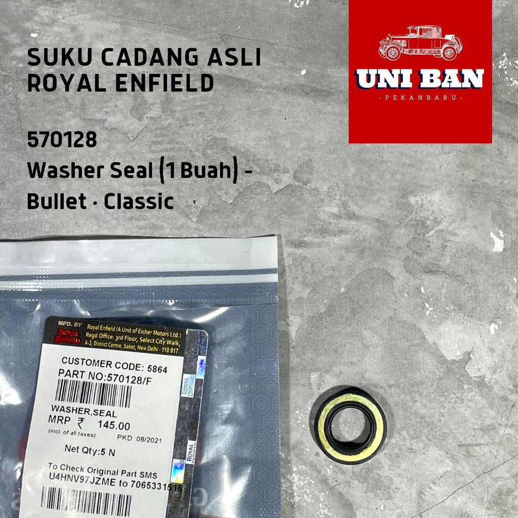 Washer Seal 570128 atau 573906 (1 Buah) Classic 500 Bullet 350 - Royal Enfield ASLI