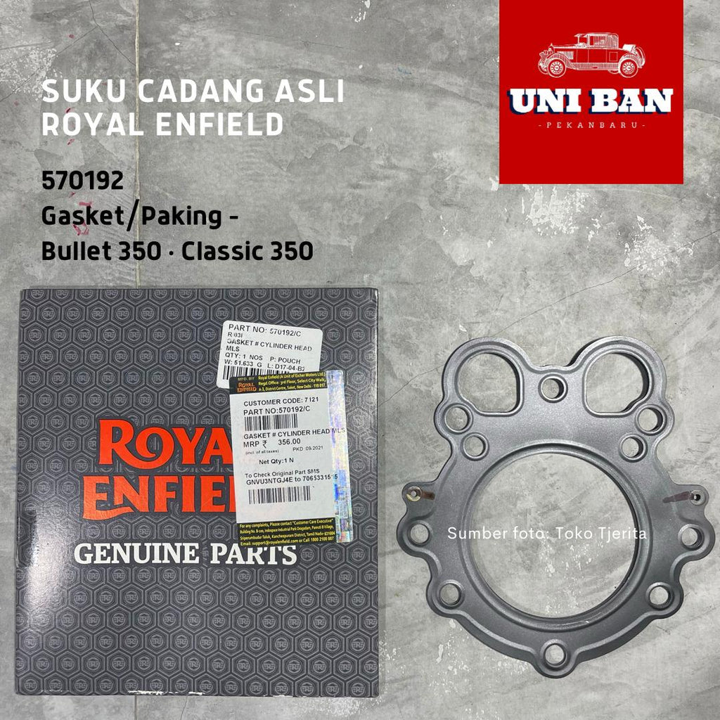 Gasket Cylinder Head Classic 350 570192 Paking - Royal Enfield ASLI