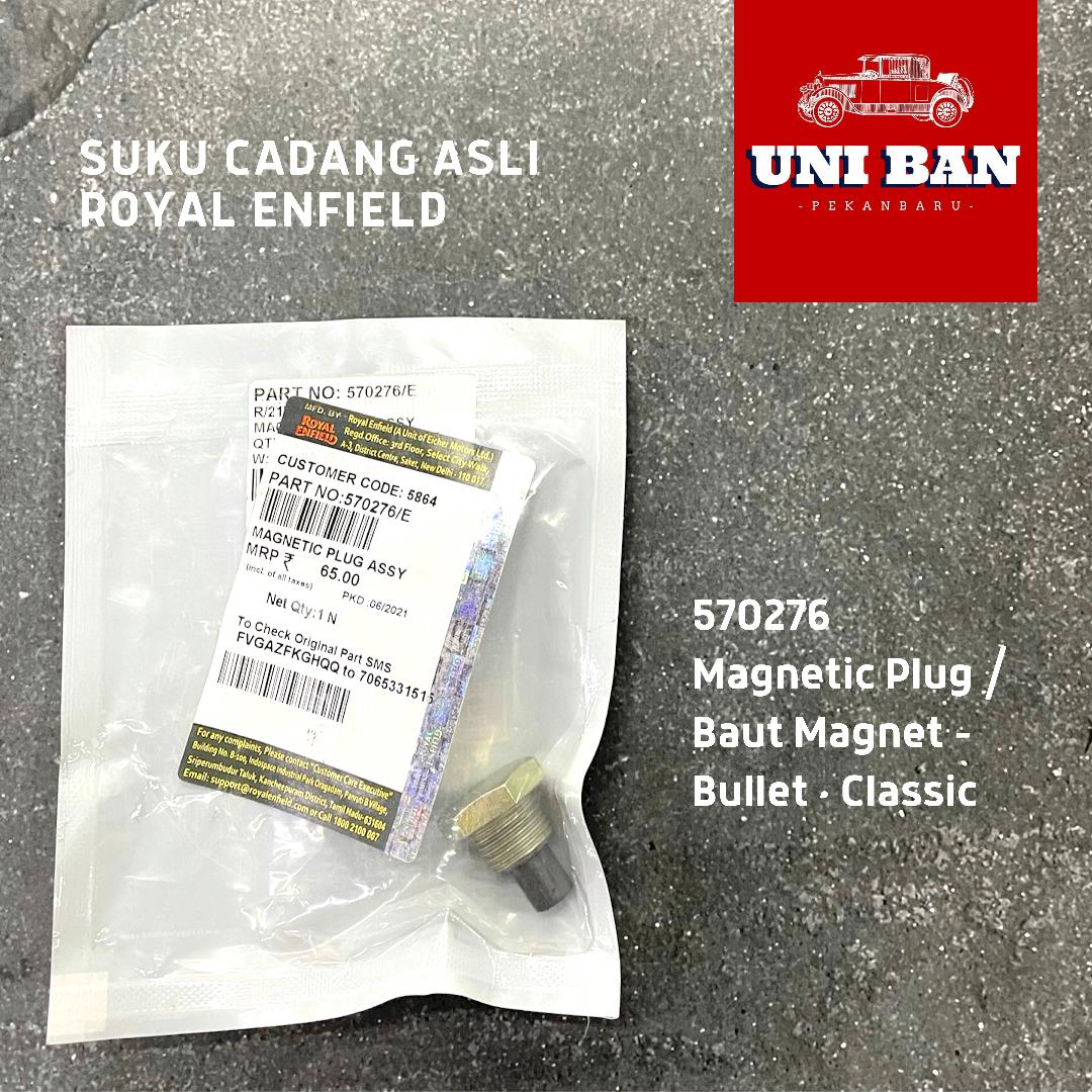 Baut Magnet / Magnetic Plug 570276 Bullet Classic - Royal Enfield ASLI