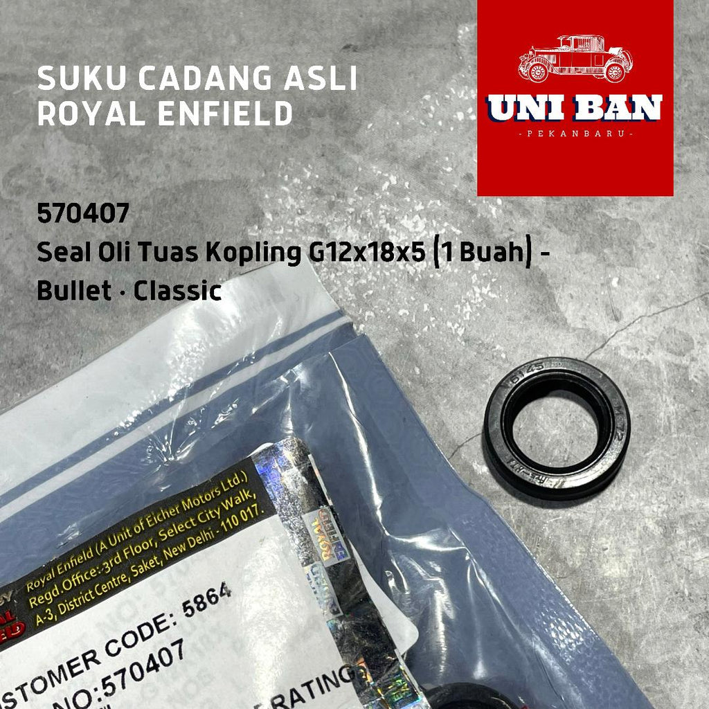 Seal Oli Tuas Kopling G12x18x5 Classic 570407 - Royal Enfield ASLI