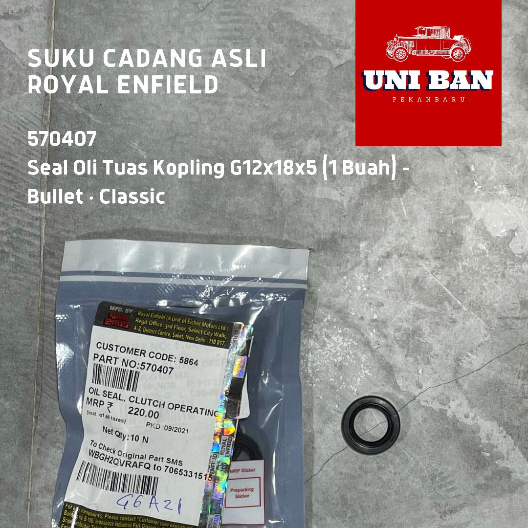 Seal Oli Tuas Kopling G12x18x5 Classic 570407 - Royal Enfield ASLI