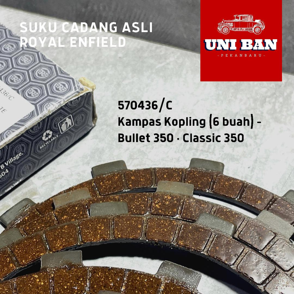 Kampas Kopling (6 Buah) 570436/C Classic 350 - Royal Enfield ASLI