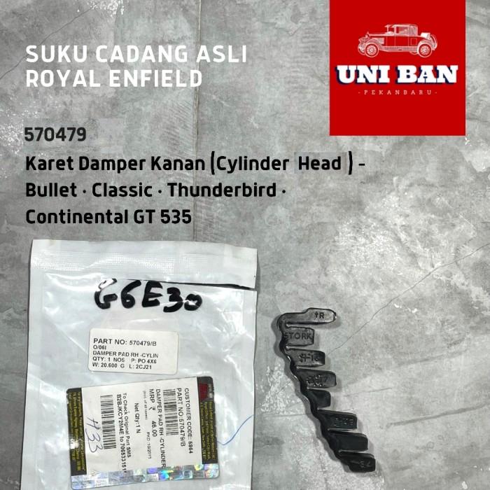 Karet Damper Kanan (1 Buah) 570479 Cylinder Head - Royal Enfield ASLI