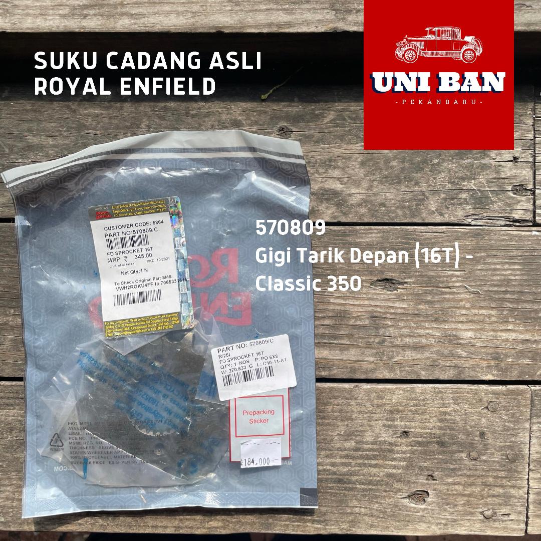Gigi Tarik Depan 16T Classic 350 570809 - Royal Enfield ASLI