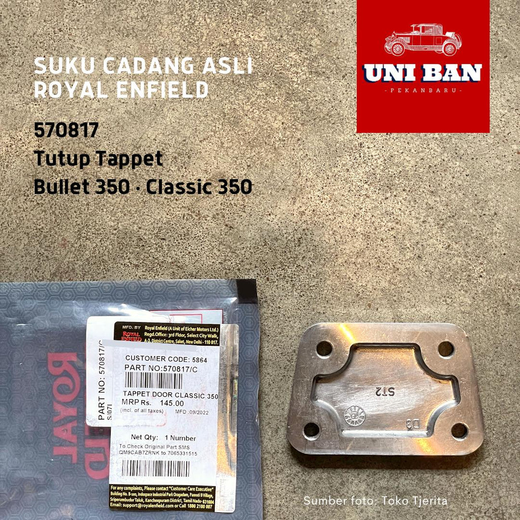 Tutup Tappet Classic Bullet 350 570817 - Royal Enfield ASLI
