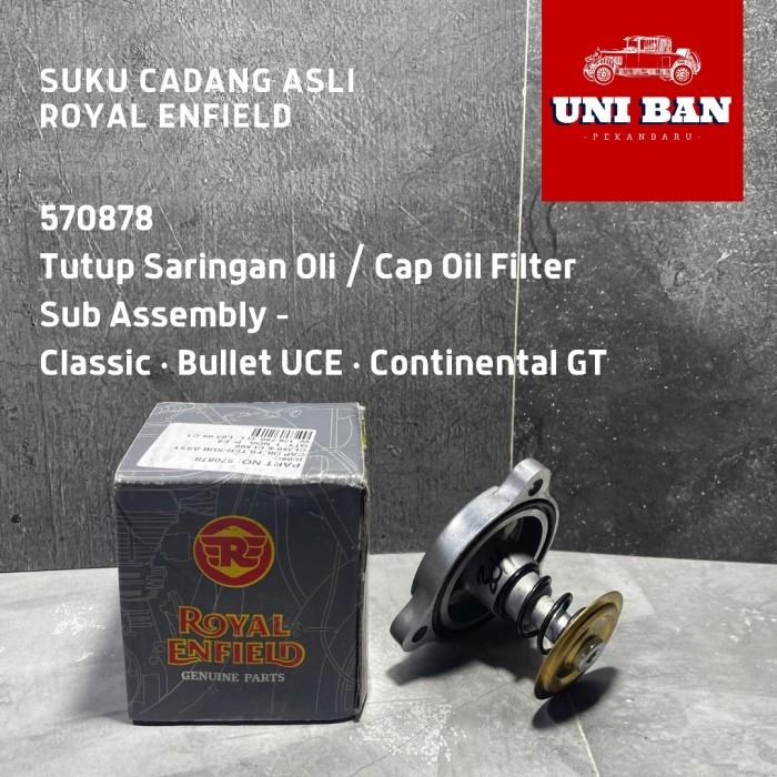 Tutup Saringan Oli / Cap Oil Filter 570878 - Royal Enfield ASLI