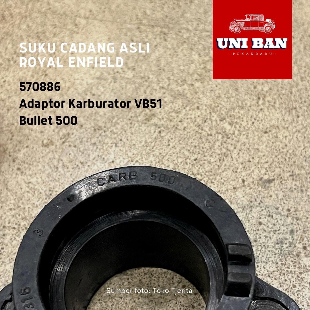 Karet Manifold Bullet 500 570886 Adaptor Karburator Royal Enfield ASLI