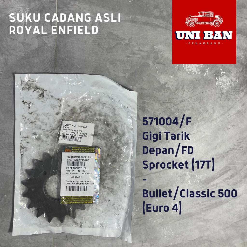 Gigi Tarik Depan (17) / Classic 500 / 571004/F - Royal Enfield ASLI
