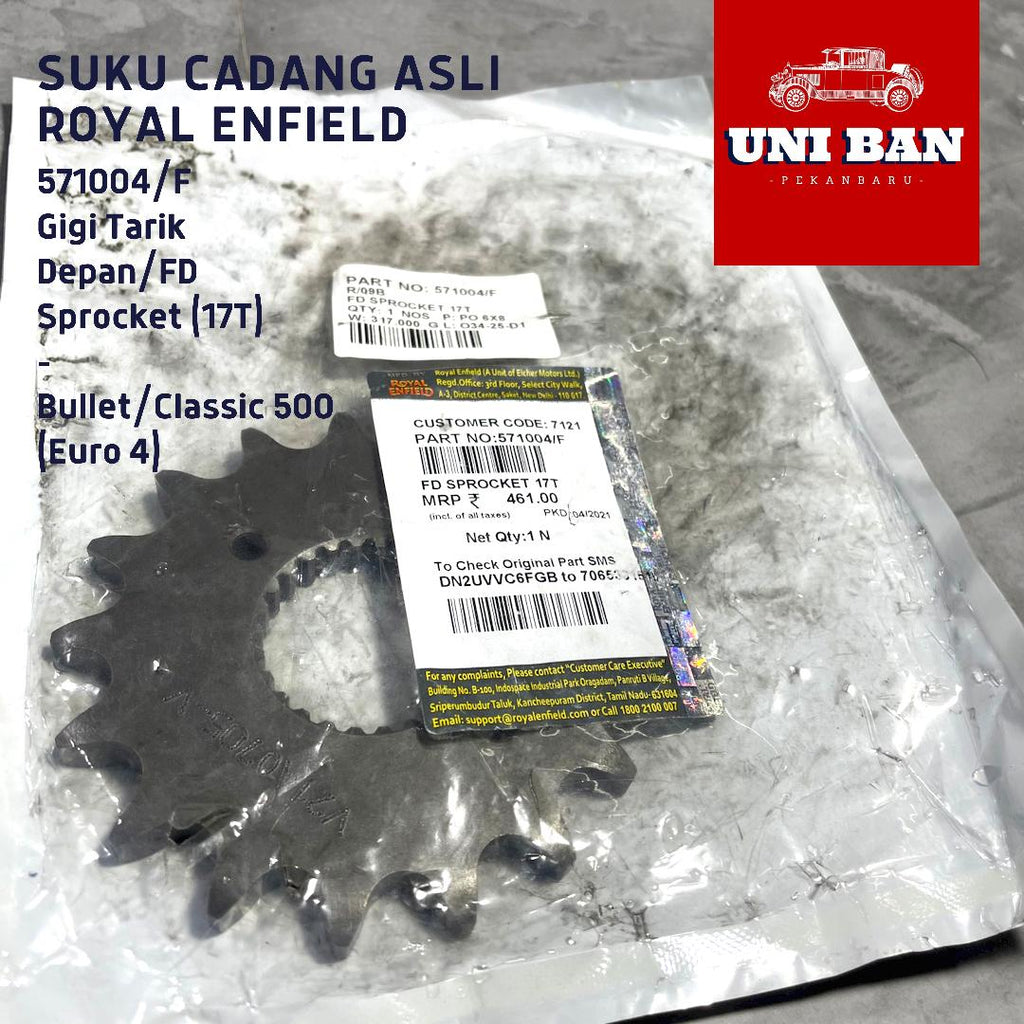 Gigi Tarik Depan (17) / Classic 500 / 571004/F - Royal Enfield ASLI