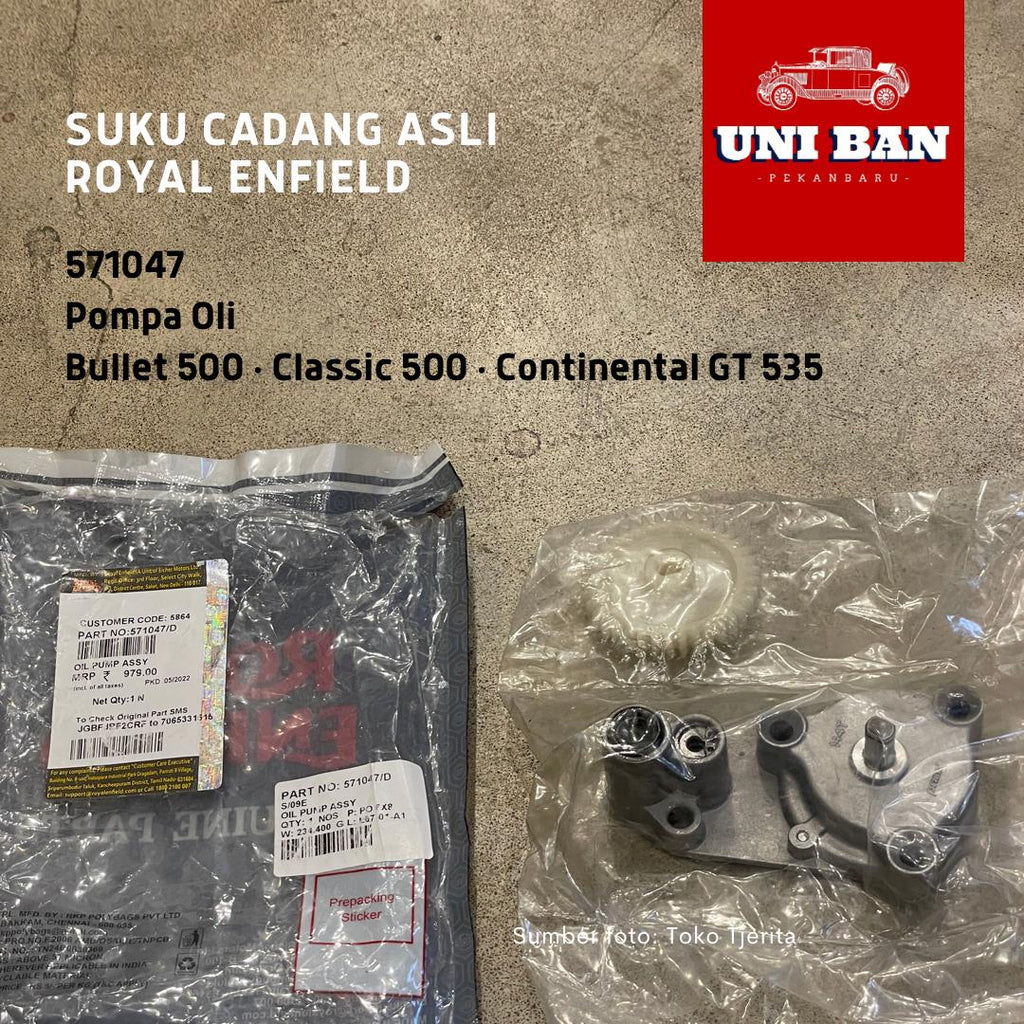 Pompa Oli Classic Bullet 500 GT 535 571047 - Royal Enfield ASLI