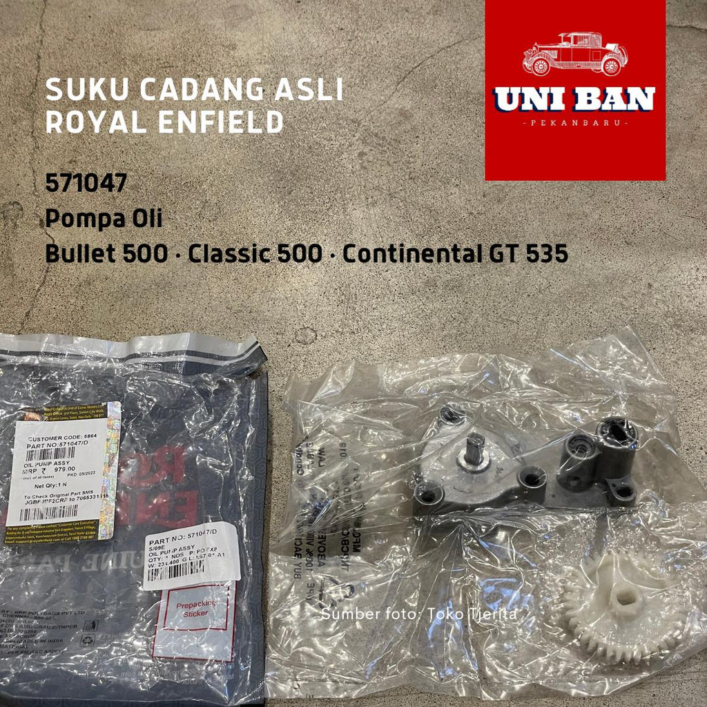 Pompa Oli Classic Bullet 500 GT 535 571047 - Royal Enfield ASLI