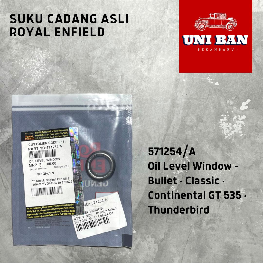 Kaca Oli 571254/A Oil Level Window Bullet Classic - Royal Enfield ASLI