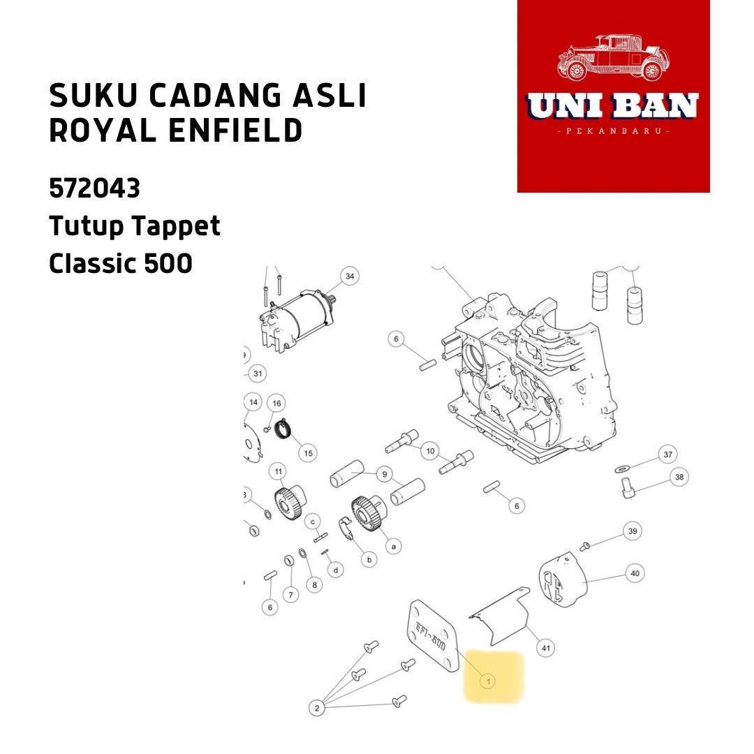 Tutup Tappet Classic 500 572043 - Royal Enfield ASLI