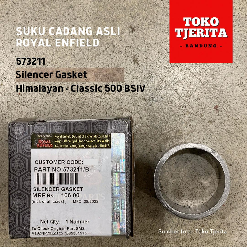 Silencer Gasket Classic 500 BSIV Himalayan 573211 - Royal Enfield ASLI