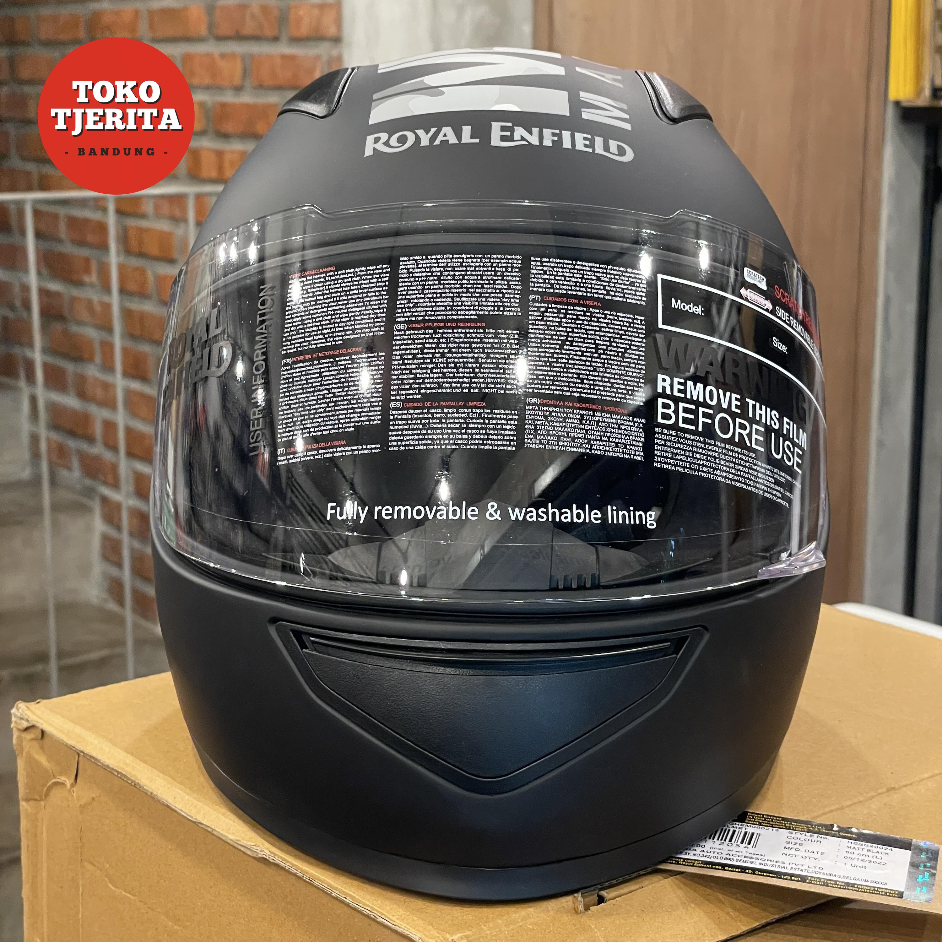 Helm Full Face Camo MLG Hitam Dof RRGHEM000212 RRGHEM000213 - Royal Enfield ASLI