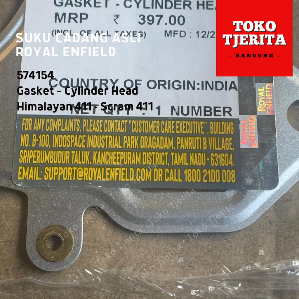 Paking Gasket Cylinder Head Himalayan 411 Scram 574154 - Royal Enfield ASLI