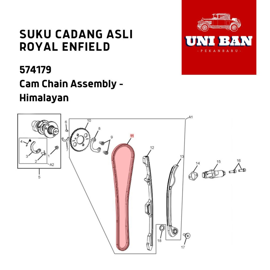 Cam Chain Assembly Himalayan 574179 - Royal Enfield ASLI