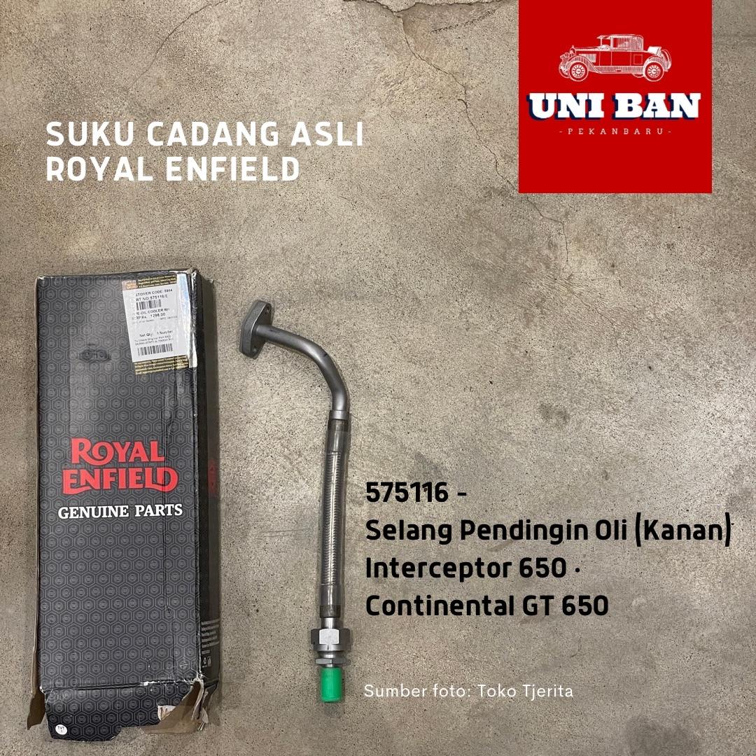 Selang Kanan Oil Cooler Pipe Interceptor 650 575116 Royal Enfield ASLI