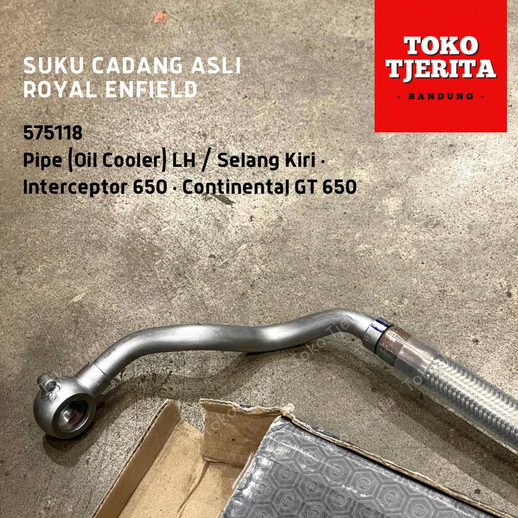 Selang Kiri Oil Cooler Interceptor 650 575118 - Royal Enfield ASLI