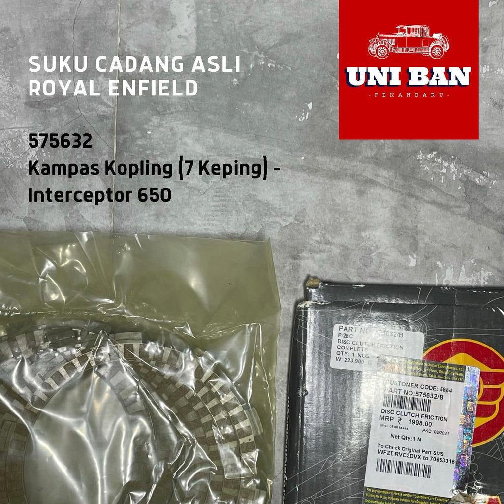 Kampas Kopling Interceptor 650 575632 - Royal Enfield ASLI