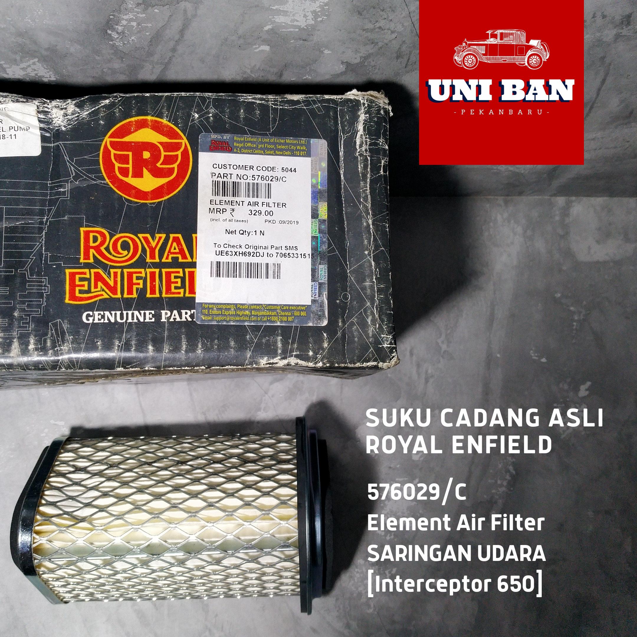 Saringan Udara / Air Filter 576029 - Royal Enfield Interceptor 650 ( ASLI )