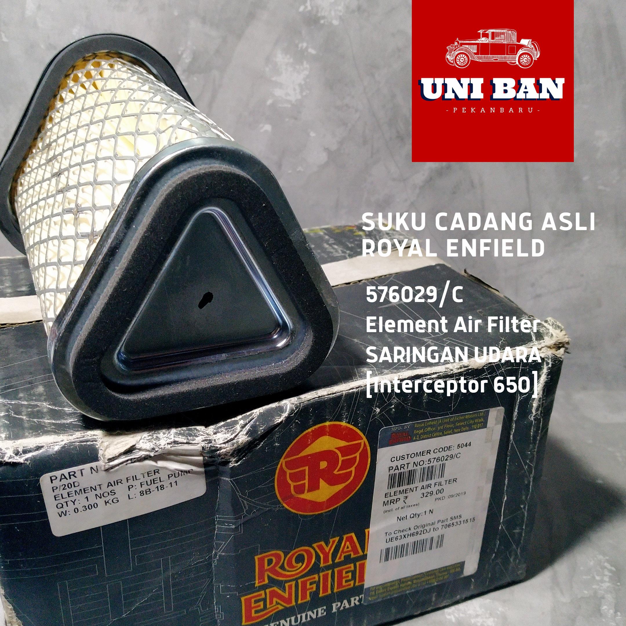 Saringan Udara / Air Filter 576029 - Royal Enfield Interceptor 650 ( ASLI )
