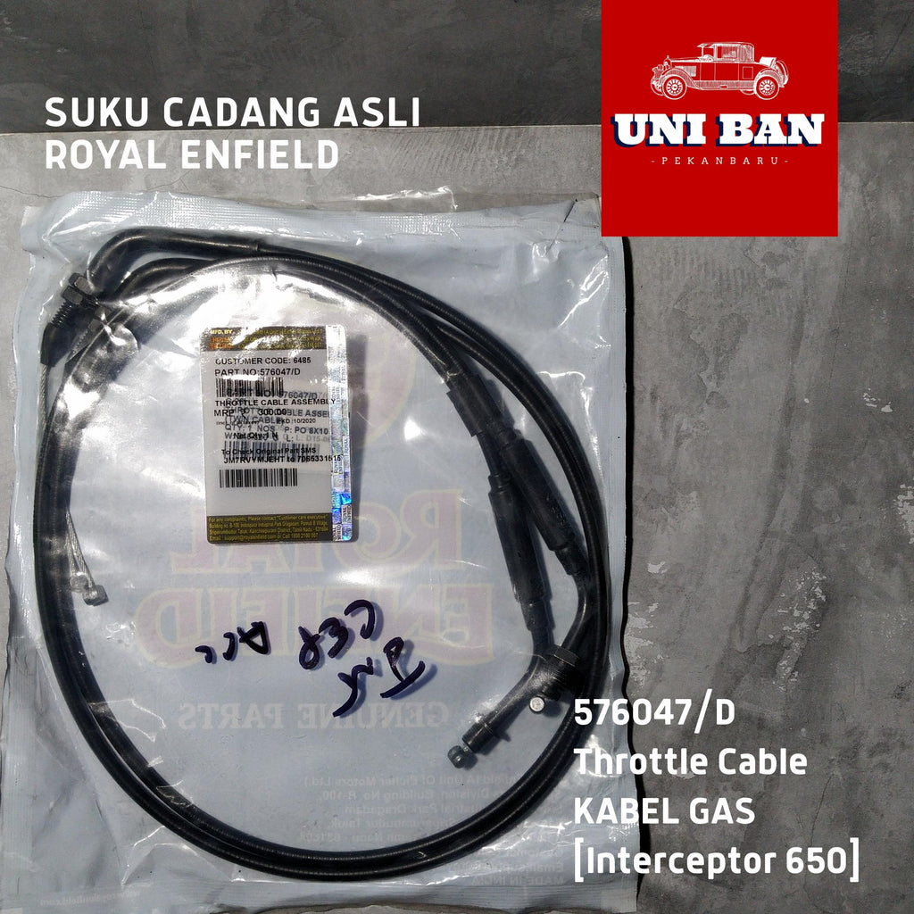 Kabel Gas / Throttle Cable  Interceptor 650 (sampai 2022) 576047 - Royal Enfield ASLI